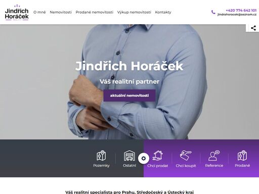 jindřich horáček  realitní specialista pro prahu, středočeský a ústecký kraj. nabízím výkup nemovitostí, prodej na míru a kompletní servis. obchody v hodnotě přes 140 milionů kč.