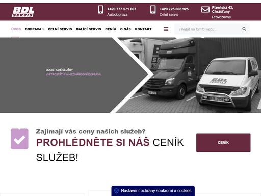 bdl servis s.r.o. nabízí komplexní logistické služby - vnitrostátní i mezinárodní autodopravu, celní servis - zastupování v celním řízení a další služby.