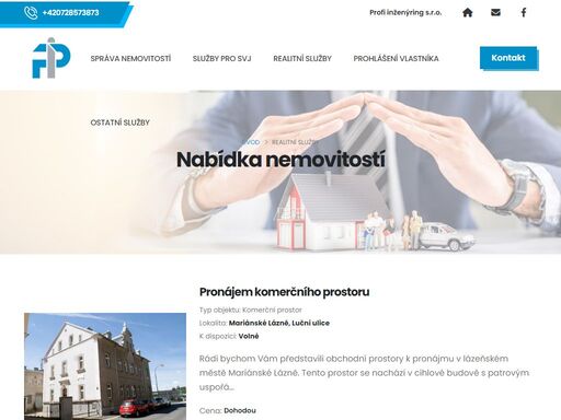 profi inženýring vychází z více než 30leté zkušenosti v oblasti správy a údržby nemovitostí, prodeje nemovitostí, ale také v tvorbě prohlášení vlastníka.