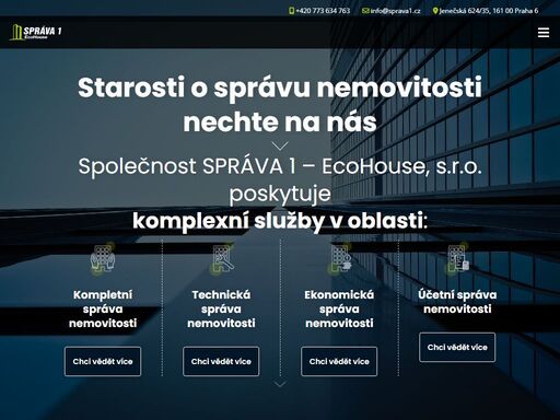 poskytujeme komplexní služby v oblasti správy nemovitosti.
