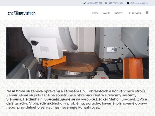 servis cnc strojů s řídícímy systémy siemens, heidenhain, grundig dialog 11/12 a dialog 112, philips cnc432/532 ,dmg, kovosvit, zps 