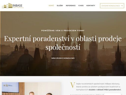 společnost inbase advisory poskytuje kvalitní a komplexní poradenské služby v oblasti nákupu a prodeje firem.