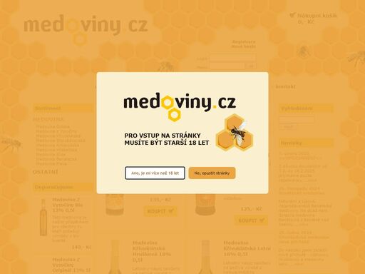 medovina, medoviny - prodej medovin mnoha chutí a vůní