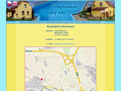 ubytování turnov v srdci českého ráje. nabízíme ubytování český ráj v nově zrekonstruovaných apartmánech v rodinném domě na okraji města turnova. 