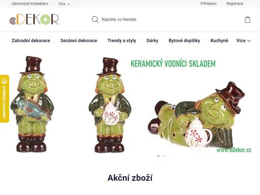 eshop se specializuje na bytové dekorace, originální dárky a bytové doplňky. v nabídce najdete sezónní dekorace pro vánoce, velikonoce, zahradní figury a mnoho tipů na vánoční i narozeninové dárky