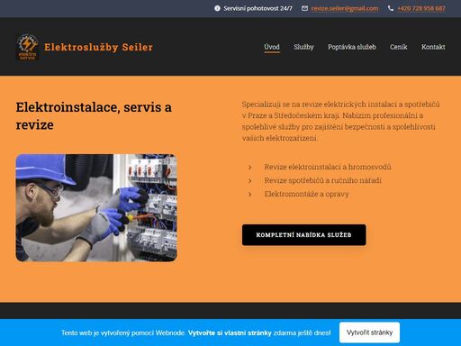 elektroinstalace, servis a revize