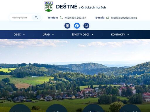 oficiální stránky obce deštné v orlických horách