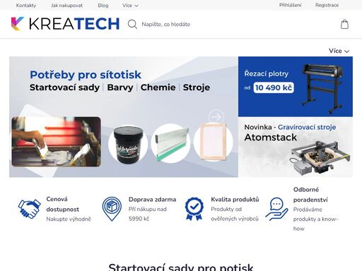 technika a spotřební materiál pro potisk a výrobu reklamních či dárkových předmětů. zaměřujeme se na příslušenství pro sublimaci a sítotisk.