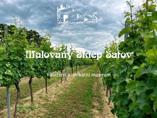 vinařství a zároveň díky unikátní výzdobě sklepa i originální muzeum. jedinečný terroir díky poloze na rozhraní dvou geologických jednotek.