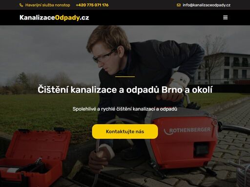 nonstop havarijní služba: čištění a monitoring kanalizace, odpadů, dešťových vpustí a revizních šachet. menší instalatérské práce. kontaktujte nás.