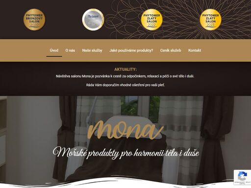 kosmetické studio mona. nechte se opečovávat jedinečnými účinky mořských produktů. pracuji s profesionální francouzskou kosmetikou phytomer.