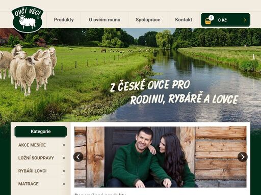 zabýváme se výrobou výrobků z ovčí vlny a ovčího rouna pro všechny věkové kategorie i pro rybáře, myslivce.