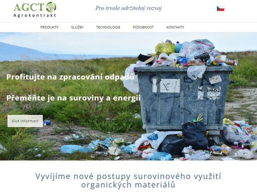 zpracování odpadů, obnovitelné zdroje, udržitelný rozvoj, automatizace | agct;