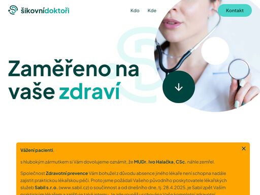 mudr. ivo halačka csc., praktický lékař, vás vítá od pondělí do pátku ve své ordinaci na adrese halasovo nám. 597/1 v brně
