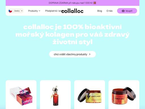 collalloc je kvalitní, účinný a čistý mořský kolagen.