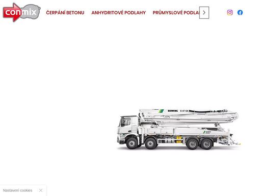 společnost conmix s.r.o. se specializuje na čerpání betonu z domíchávače přímo do místa vylití směsi.
jsme zaměřeni na průmyslové a občanské stavby, rekonstrukce, lití železobetonů, monolitů, pilotů, pasů, základových desek, keramických stropů, vodních děl, průmyslových podlah a podobných projektů.