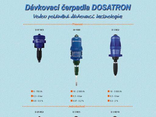 proporcionální dávkovací čerpadla dosaton