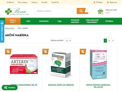 v naší internetové lékárně nabízíme volně prodejné přípravky z kategorie vitamínů, potravinových doplňků, kosmetiky a přípravky pro péči o vaše zuby. součástí sortimentu je také kojenecká výživa a různé produkty pro matky s dětmi, přírodní léčiva