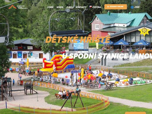 všestranné sportovní centrum v krkonoších s lyžařskými sjezdovkami, skokanskými můstky a běžeckými tratěmi. ideální pro aktivní dovolenou.