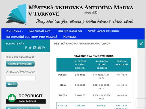půjčovní doba html