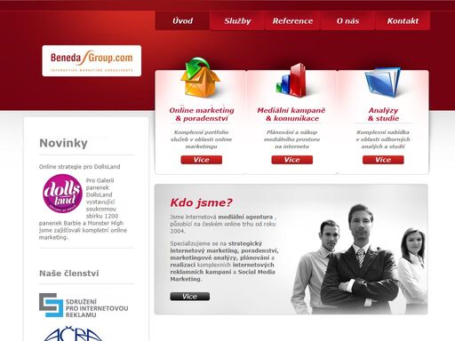 benedagroup.com - internetová mediální agentura, působící na českém online trhu od roku 2004. své aktivity zaměřujeme na strategický internetový marketing, poradenství, marketingové analýzy, plánování a realizaci komplexních internetových reklamních kampaní. 