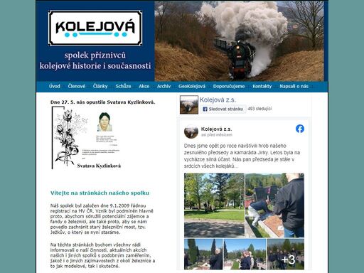 kolejová - zapsaný spolek příznivců kolejové historie a současnosti