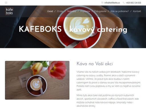 nabízíme kávový catering na oslavy, svatby, firemní akce a další významné události. věříme, že právě tyto akce budou s naším cateringem to pravé a stanou se pro vás nezapomenutelnými. pošlete nám svou poptávku a my se vám co nejdříve ozveme zpět.