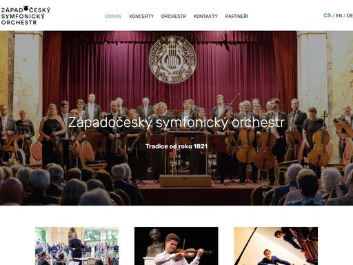 oficiální webové stránky nejstaršího českého orchestru, který bez přerušení hraje od svého založení už v roce 1821.