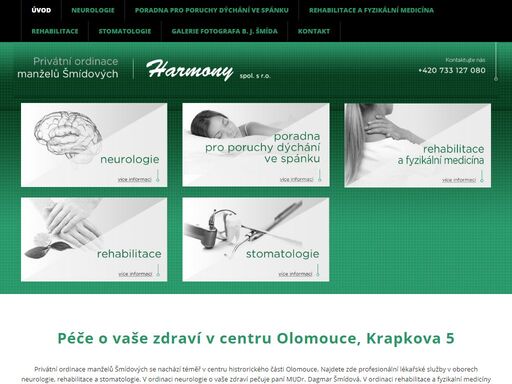 v privátní ordinaci manželů šmídových v olomouci najdete profesionální lékařské služby v oborech neurologie, rehabilitace a stomatologie