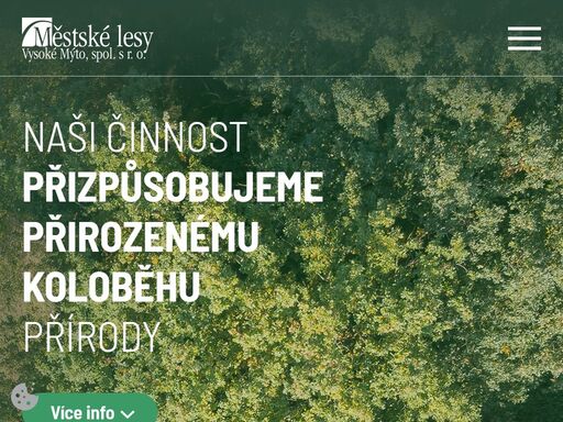 městské lesy vysoké mýto hospodaří na lesním majetku města vysoké mýto podle hospodářského plánu a v souladu s platnou legislativou. nabízíme veškeré lesnické služby pro vlastníky a správce lesních majetků.