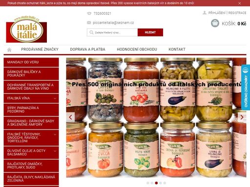 italské potraviny a delikatesy přinášíme na váš stůl od roku 2010. pokud chcete ochutnat itálii, jezte a pijte to, co mají doma opravdoví italové. 