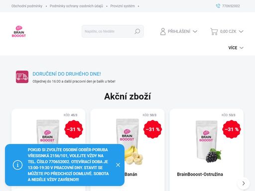 brainbooost je přírodní prášek, který ti dodá energii, zlepší soustředění a podpoří produktivitu bez chemických látek. vyzkoušej zdravější alternativu energetických nápojů – chuť maliny, vitamín c a přírodní složky pro lepší výkon po celý den.