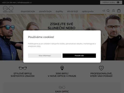 vítejte ve světě easy optic! světě, kde je výběr stylových a skvěle padnoucích brýlí prostě hračka! 