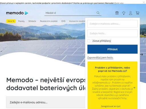 ? výhodné ceny a ? rychlé dodání s fotovoltaickým obchodem memodo - předním velkoobchodem s fotovoltaikou v německu a evropě.