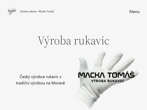 výroba rukavic macka tomáš