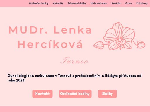 nová gynekologická ordinace v turnově zabývající se komplexní gynekologickou péčí o ženy, těhotenstvím a ultrazvukovou diagnostikou.