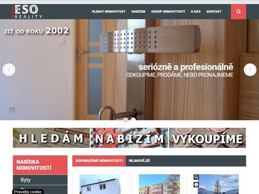eso-reality - vaše tradiční realitní kancelář pro region moravskoslezského kraje. reality ostrava a okolí. rk ostrava