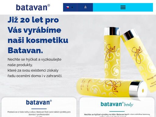 kosmetika batavan. nechte se hýčkat a vyzkoušejte naše produkty, které za svou existenci získaly řadu ocenění doma i v zahraničí.