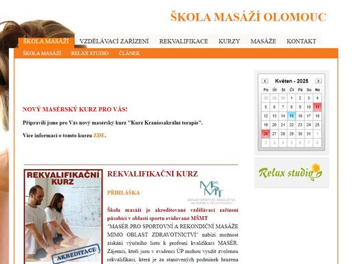 masérské kurzy, rekvalifikace, masáže olomouc,