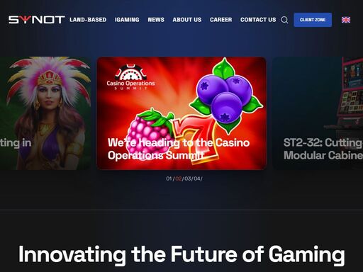 synot group is an international, respected structure of companies operating in more than 20 countries worldwide and employing approximately 3 000 people. synot’s core business is gaming and supplying cutting edge technology, games and solutions, representing a full product suite for both online and land based entertainment.