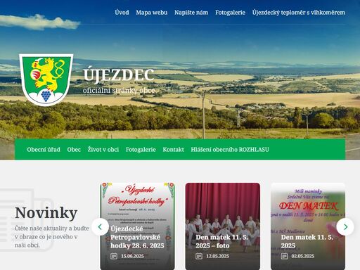 oficiální stránky obce újezdec