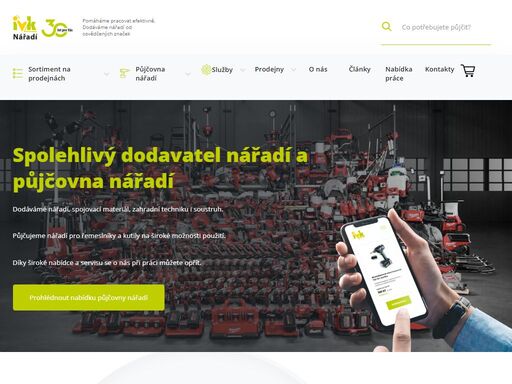 ivk nabízí prodej a půjčovnu nářadí, zahradní techniku, ruční i elektrické nářadí, profesionální servis a broušení nástrojů pro kutily i odborníky.