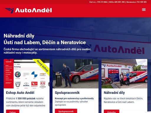 získejte autodíly nejvyšší kvality a odborný servis v auto anděl. naše centrála v ústí nad labem a pobočky v děčíně a neratovicích.