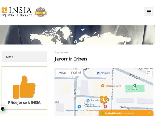 insia a.s. praha. jste makléř nebo zájemce o pojištění? kontaktujte naše specialisty nebo se na nás obraťte přes kontaktní formulář.
