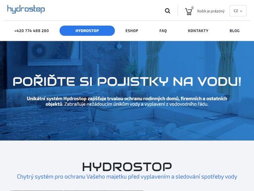 hydrostop je inovativní protizáplavový ventil, který zabraňuje úniku vody a potopám.