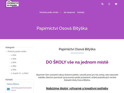 papírnictví osová bítýška. nabízíme školní, výtvarné a kreativní potřeby pro děti i dospělé