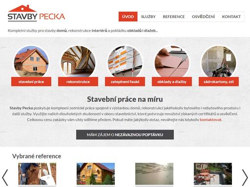 společnost stavby pecka poskytuje komplexní zednické a stavební práce na míru v rámci bytových i nebytových prostorů. 