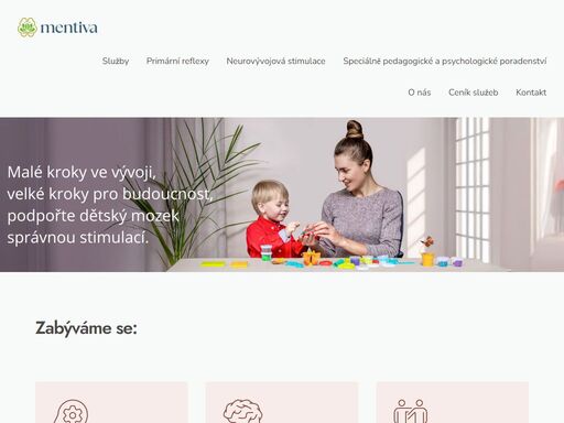 zabýváme se: primární reflexy primární reflexy jsou automatické pohyby novorozenců, které obvykle vymizí do prvního roku. pokud přetrvávají, mohou narušovat psychomotorický vývoj dítěte – ovlivňují učení, chování, řeč i emoce. zjistit více neurovývojová stimulace neuro-vývojová stimulace je cvičební metoda, která pomáhá dětem s přetrvávajícími primárními reflexy a poruchami smyslového vnímání. jde o systematický program trvající