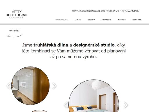 jsme truhlářská dílna a designérské studio. díky této kombinaci vám pomůžeme od plánování po samotnou výrobu nábytku vašich snů.