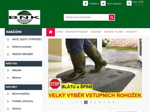 nabízíme koberce, nábytek, záclony, ochranné rohy, rolety, garnýže, bytový textil.